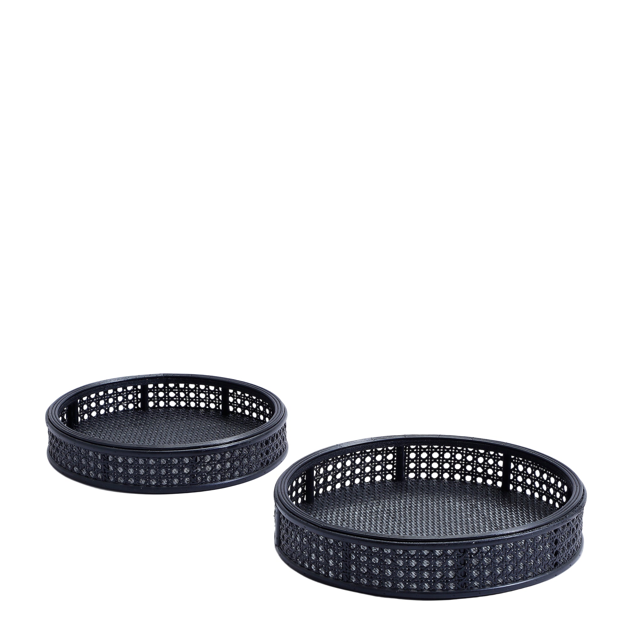 sia-deco-arlo-plateaux-ronds-ysia-noirs-lot-de-2 image 1