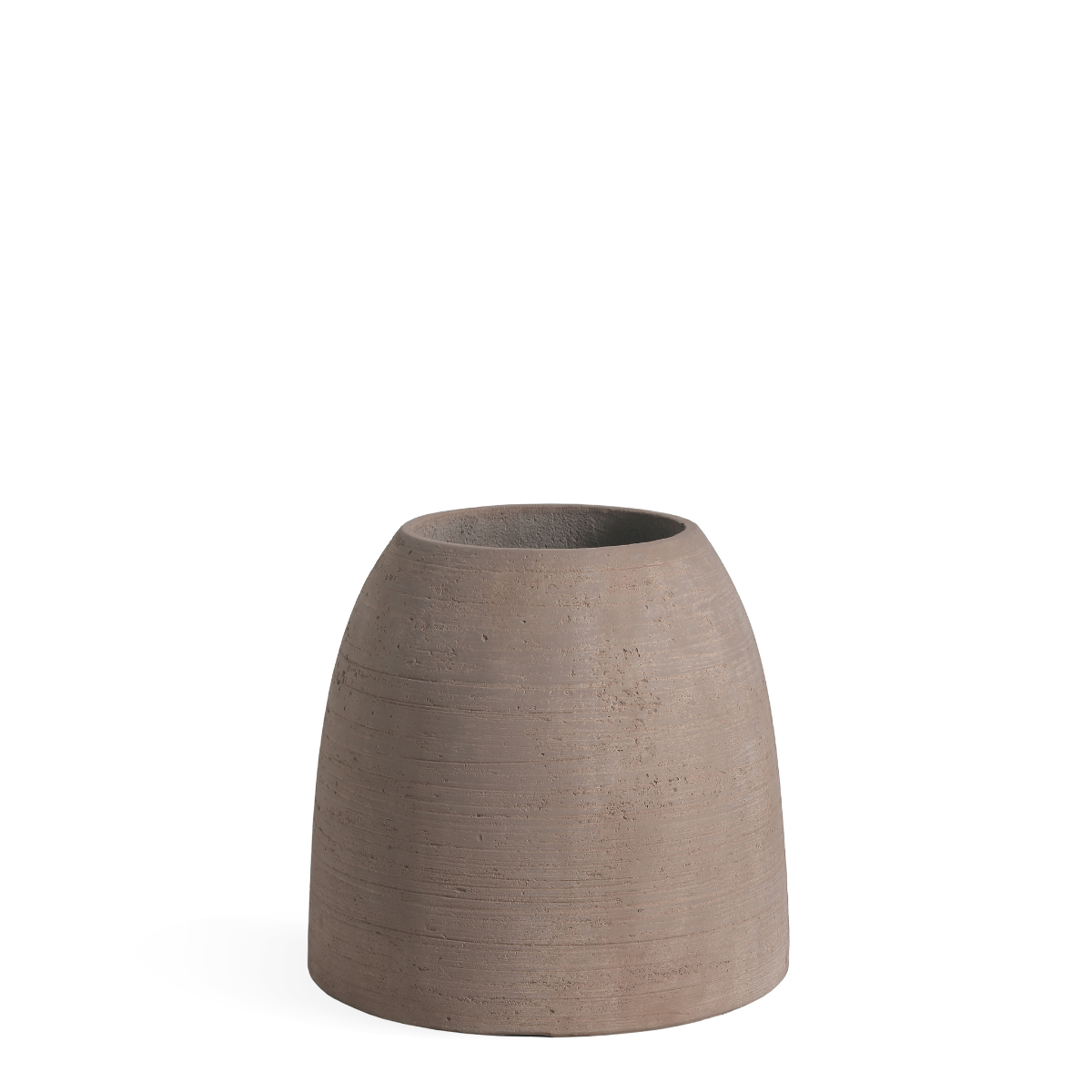 sia-antica-zen-cache-pot-arrondi-marron-45-cm-fibre-ciment image 1