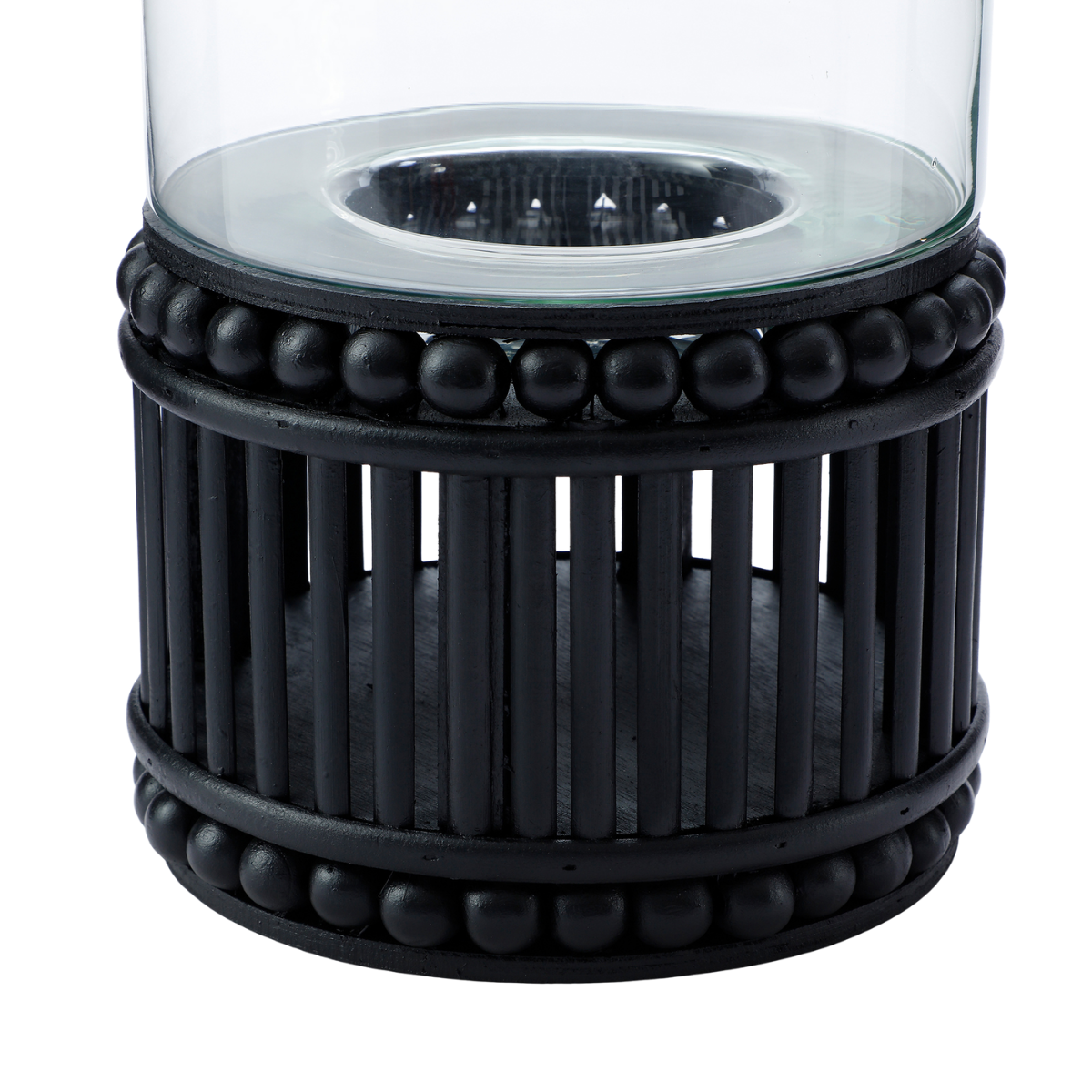 sia-deco-nora-porte-bougie-bois-noir-35-cm-perline image 3
