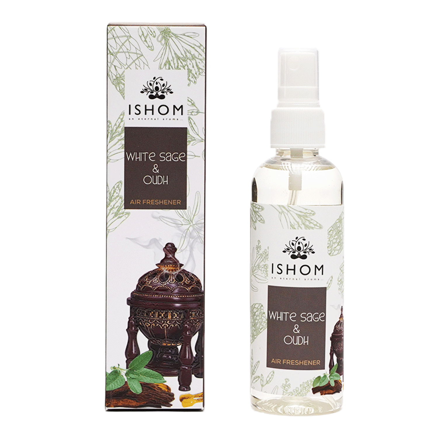 aromatika-ishom-smudge-spray-sauge-blanche-oudh-100-ml image 1