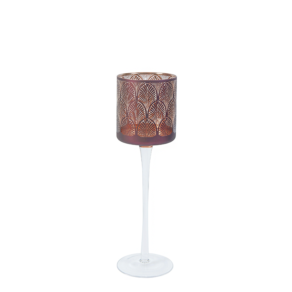 sia-nora-photophore-boudoir-25-cm-bordeaux-dor image 1