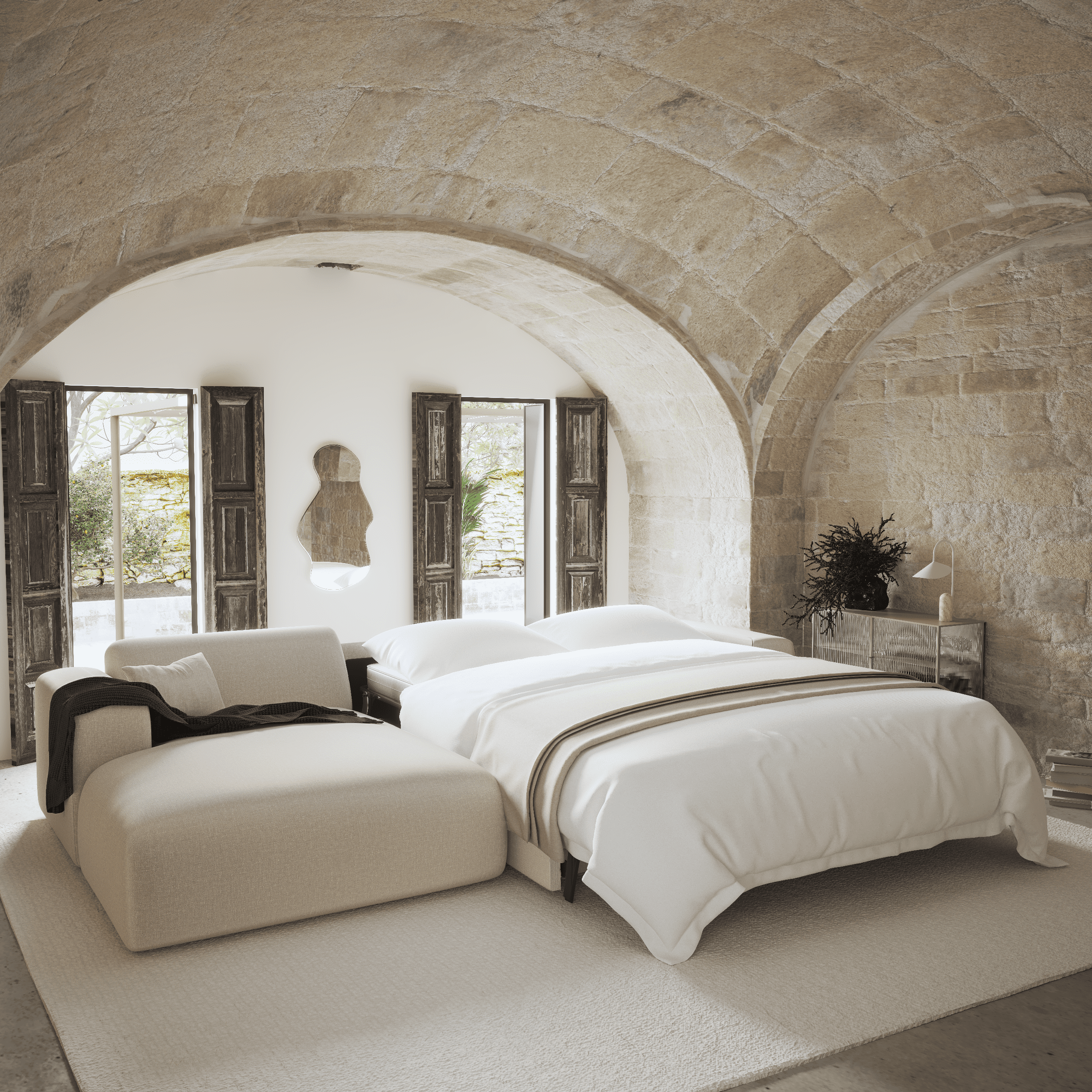sia-myra-canap-convertible-angle-gauche-beige image 3