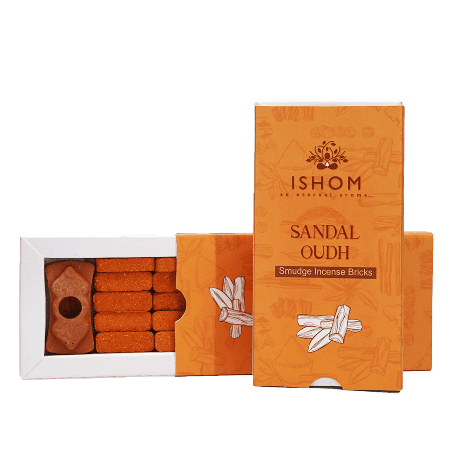 aromatika-ishom-smudge-briques-d-encens-sandal-oudh-15-pi-ces image 3