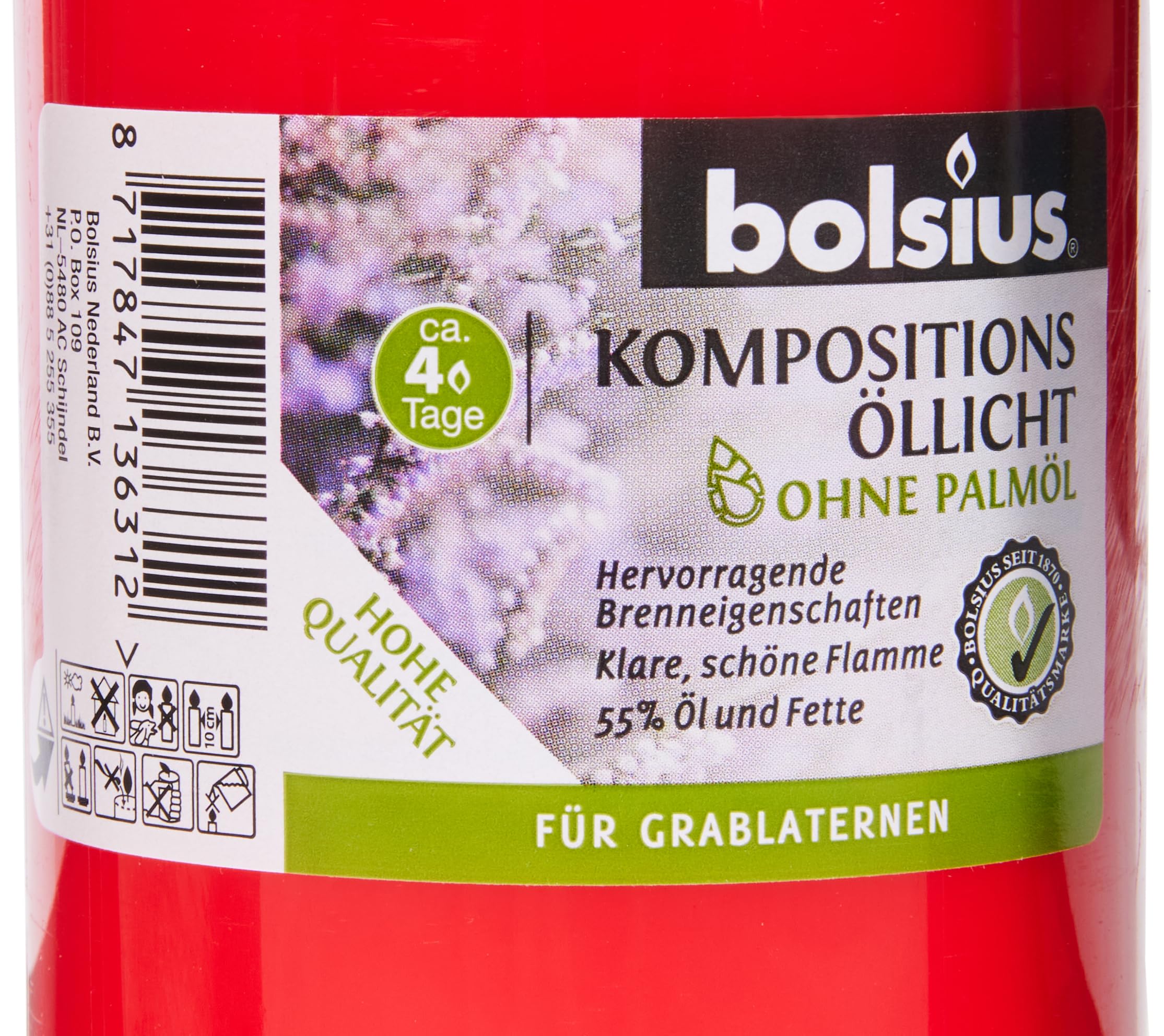 bolsius-n-7-bougie-fun-raire-rouge-lot-24-85h image 3