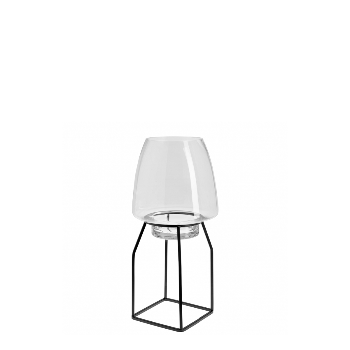 sia-nora-soaz-40-cm-photophore-verre-transparent-noir image 1