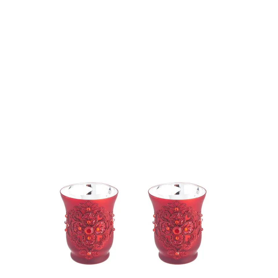 sia-deco-nora-lys-photophore-verre-rouge-lot-de-2 image 1