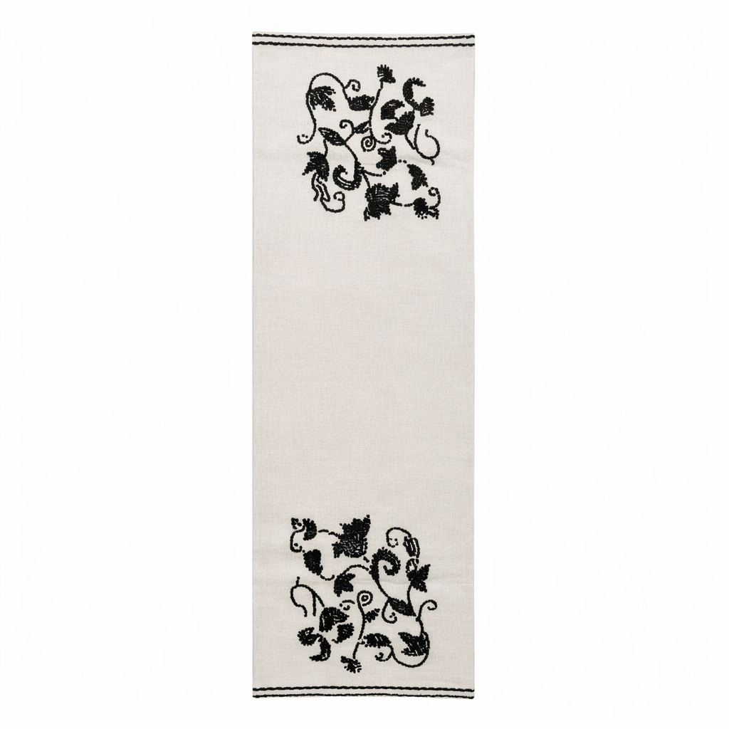 sia-nola-viva-chemin-de-table-beige-140-cm-coton-brod image 1
