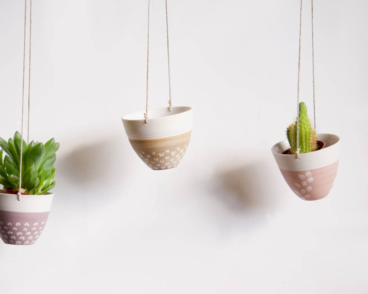 am-cla-pots-cache-pots-pot-porcelaine-rose-floral-suspendu image 3