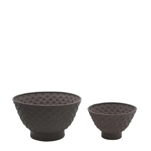 sia-antica-lot-2-cache-pots-r-tro-fer-marron-picot image 1