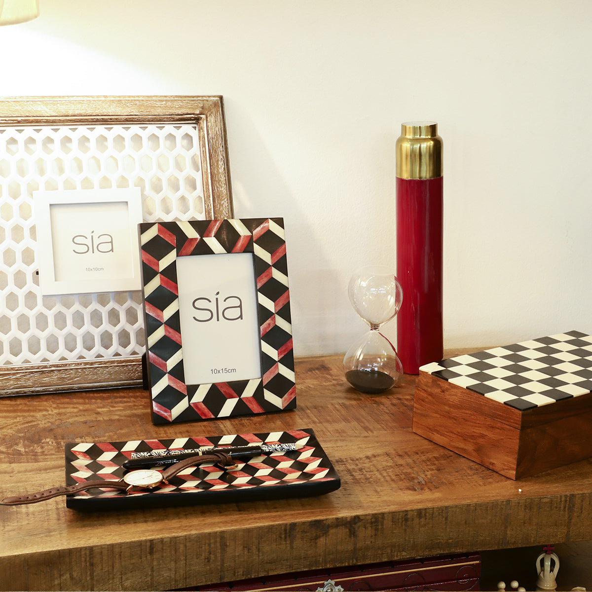 sia-antica-vase-enamel-fer-rouge-et-dor-30-cm image 2