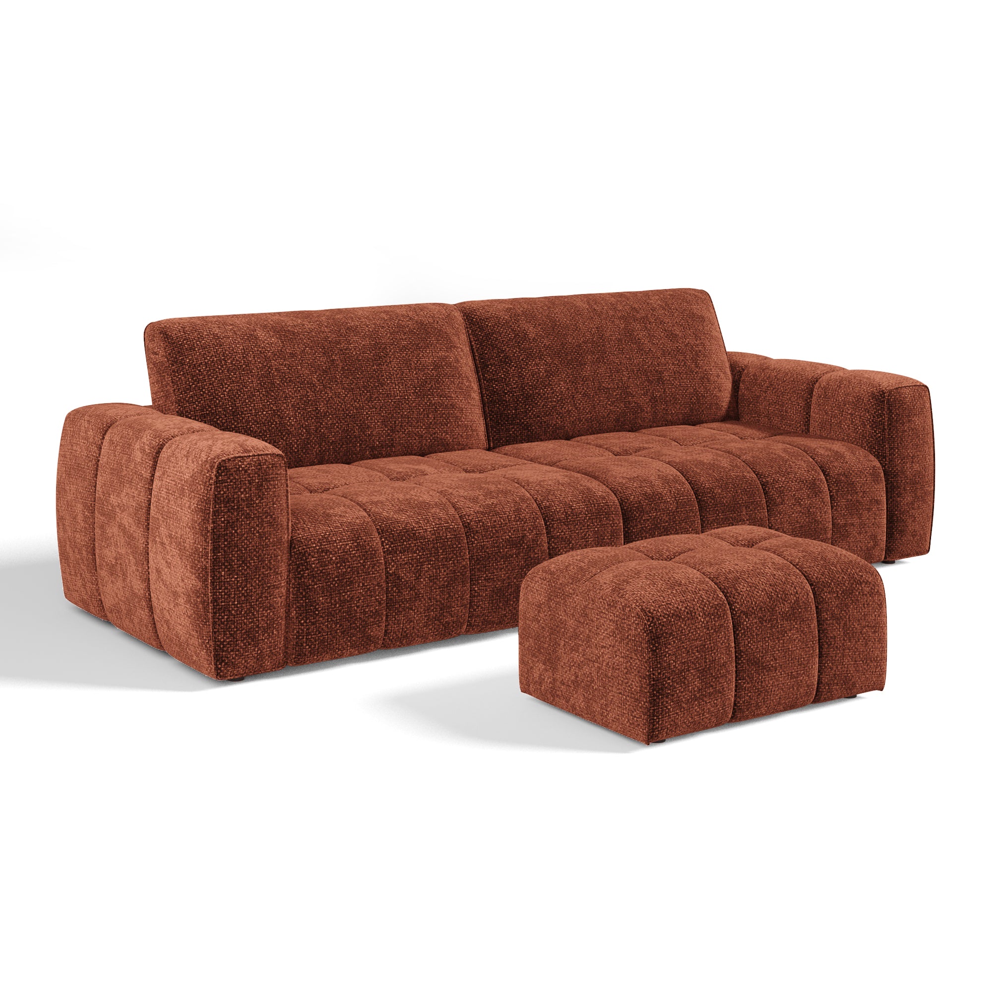sia-bari-ensemble-canap-et-pouf-capitonn-cosy image 1