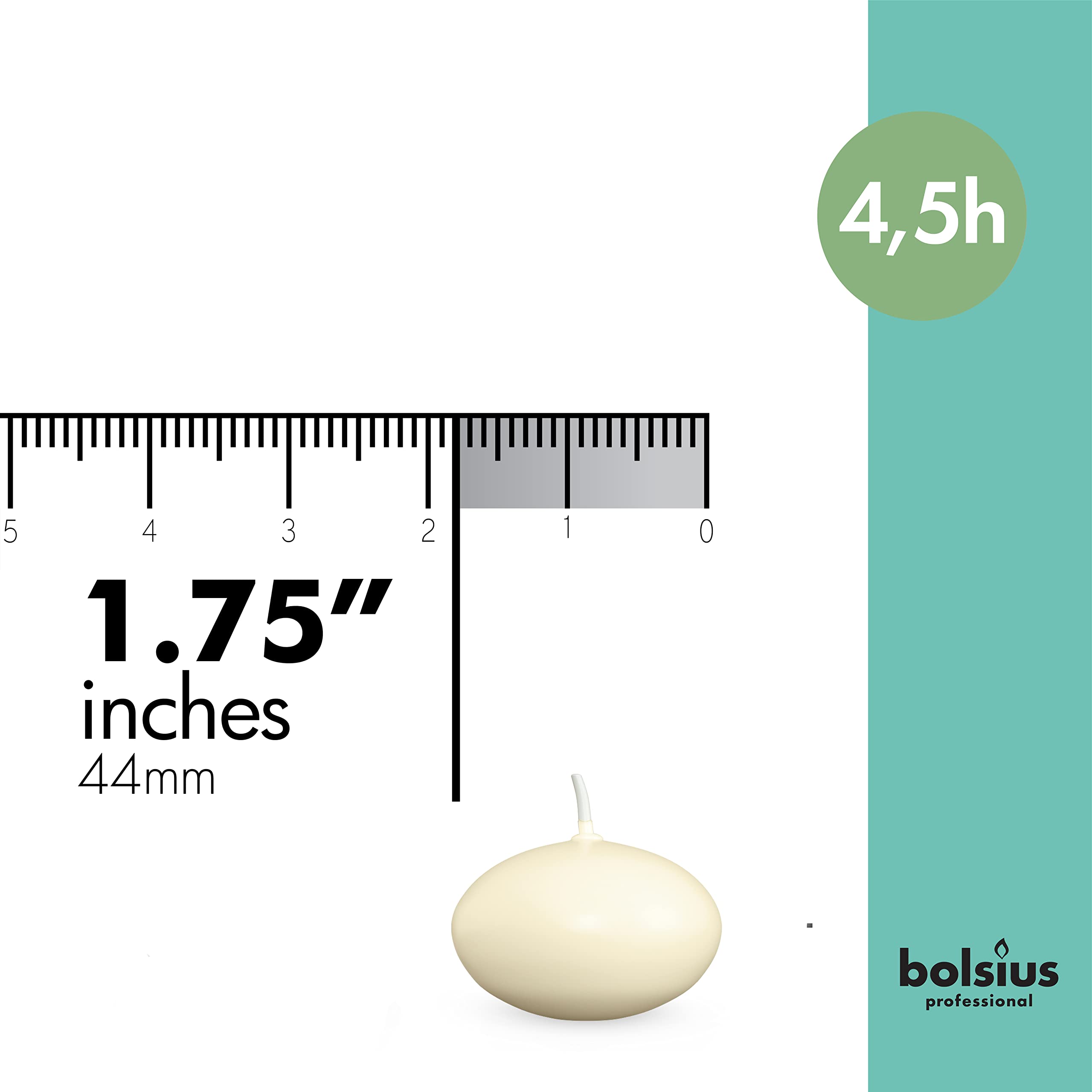 bolsius-bougies-piliers-20-bougies-flottantes-ivoire-sans-parfum image 2