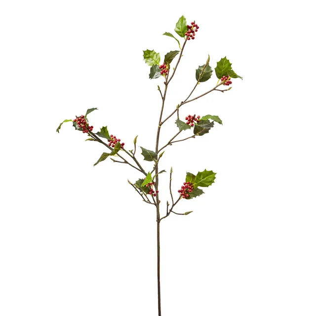 sia-noah-houx-plante-artificielle-120-9-cm-vert-rouge image 1