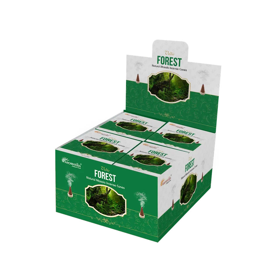aromatika-vedic-forest-c-ne-d-encens-120-c-nes-bois image 1