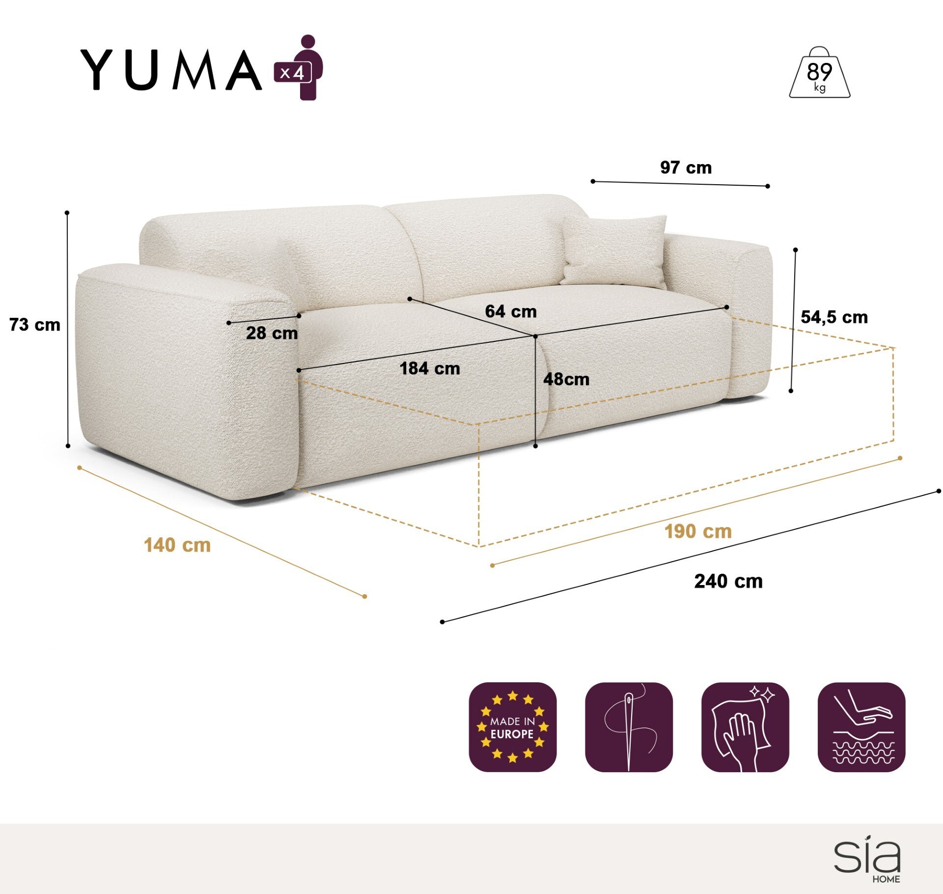 sia-deco-yuma-canap-convertible-beige-4-places image 7