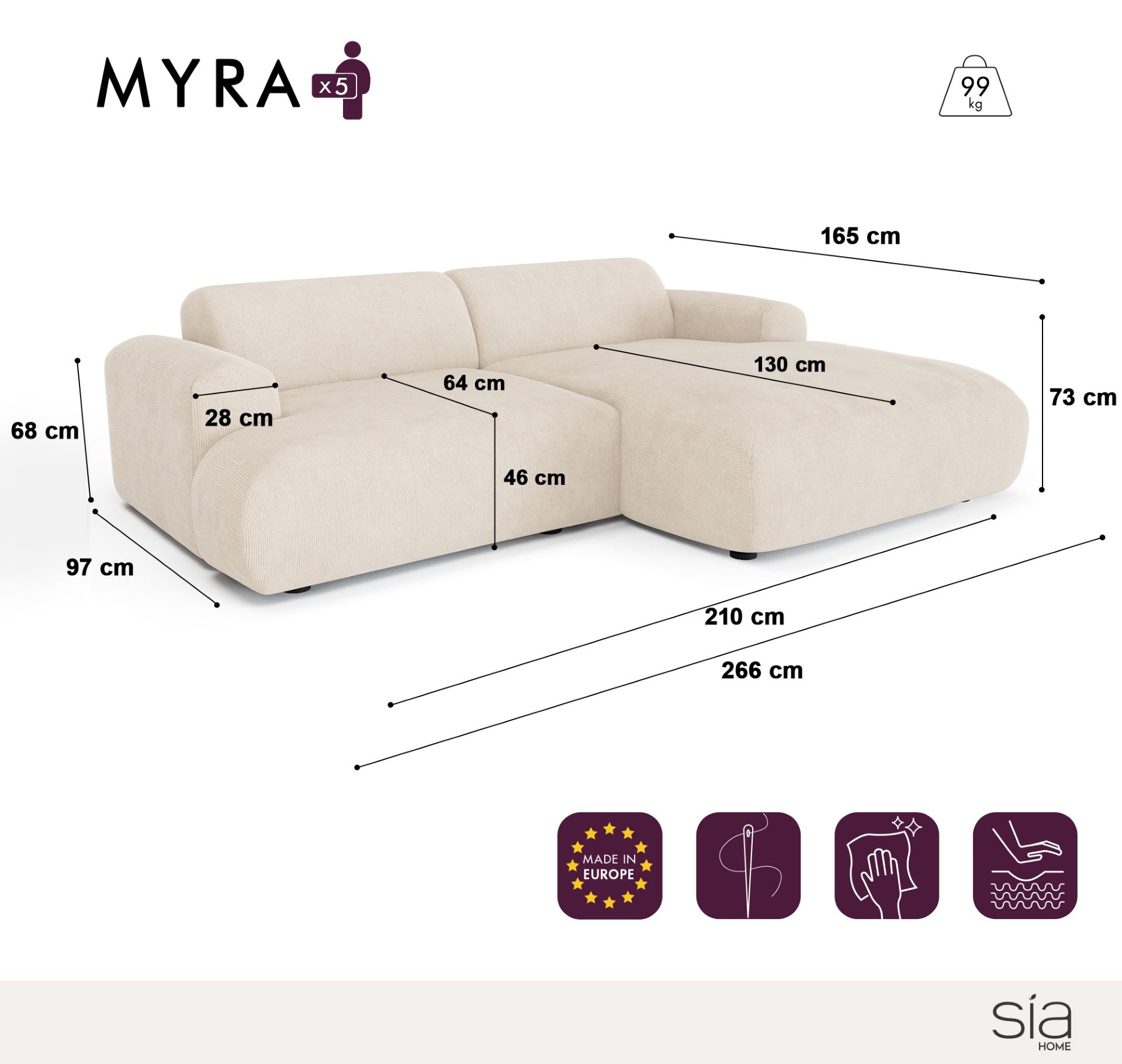 sia-deco-myra-canap-angle-droit-vert-olive-5-places image 5