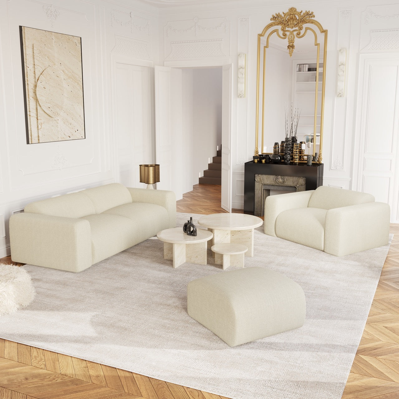 sia-deco-myra-pouf-beige-assise-arrondie image 7