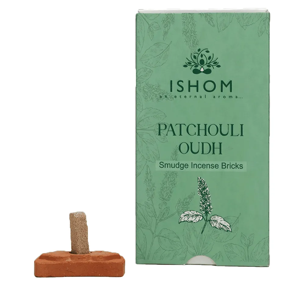 aromatika-ishom-smudge-patchouli-oudh-briques-encens-x15-bois image 1