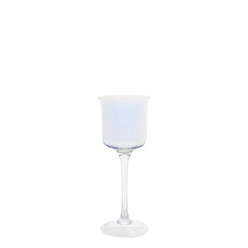 sia-deco-pearly-porte-bougie-pied-verre-iris-30-cm image 1