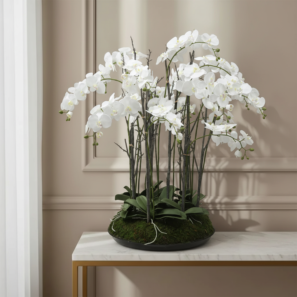 sia-deco-noah-orchid-e-artificielle-blanc-113-cm image 2