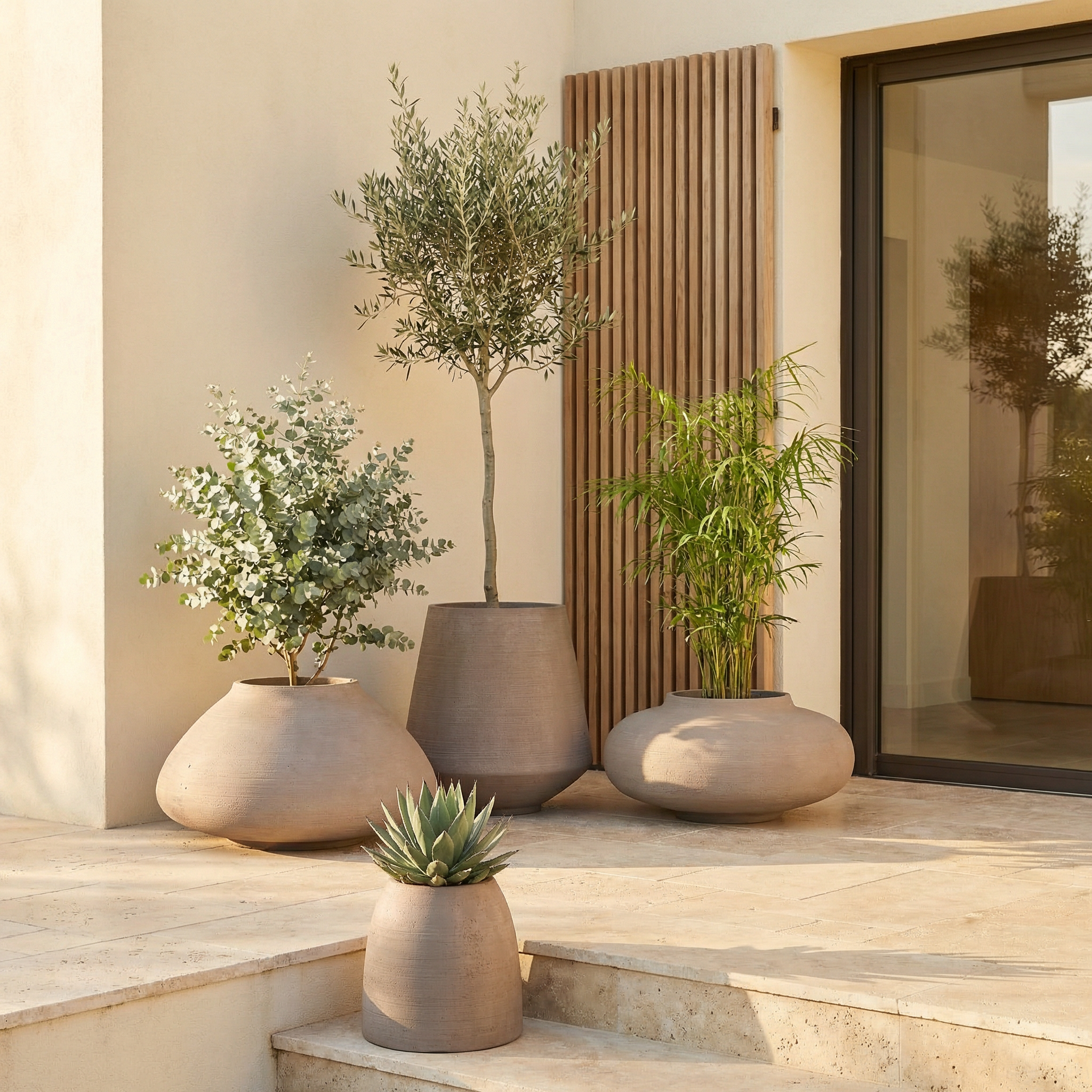 sia-antica-zen-cache-pot-arrondi-marron-45-cm-fibre-ciment image 3