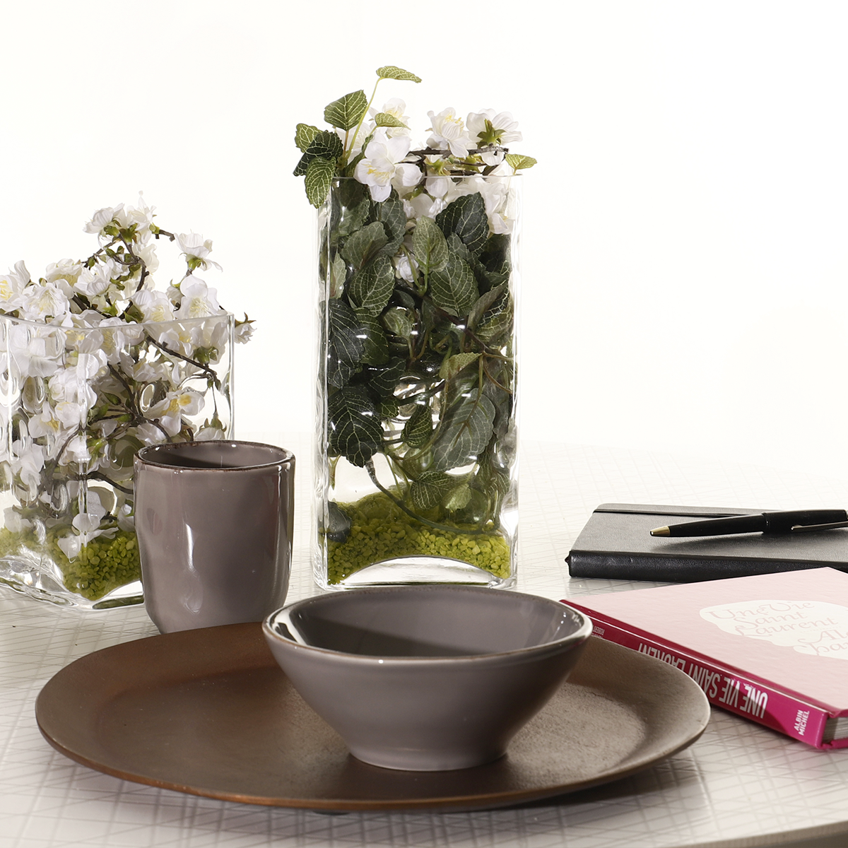 sia-deco-antica-vanity-petit-vase-transparent-16-cm-bulle image 2