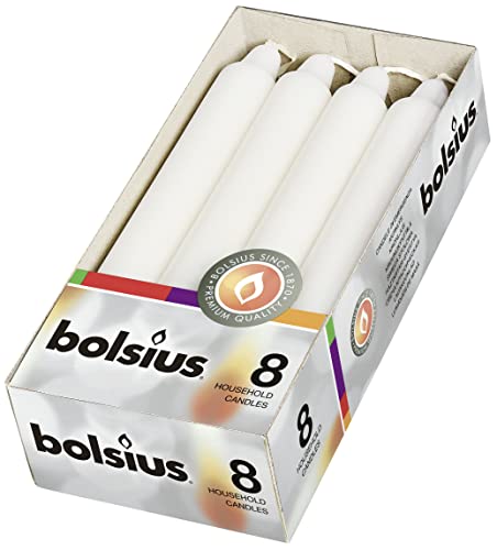 bolsius-crown-bougie-blanche-18-cm-lot-8-6h image 5