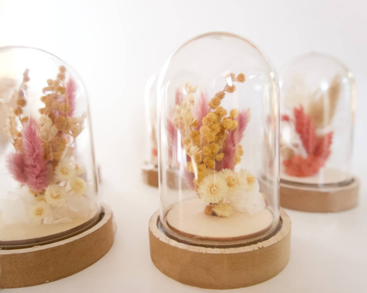am-cla-cloches-cloche-fleurs-s-ch-es-roses-et-jaunes-12cm image 8