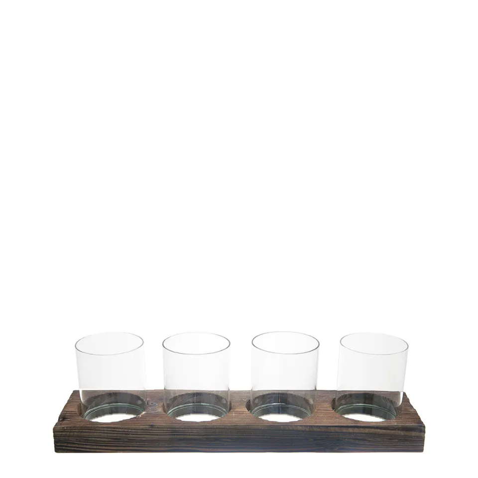 sia-nora-photophore-verre-transparent-14-cm-lot-de-4 image 1