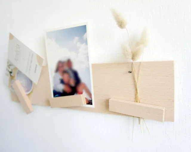 am-cla-porte-photos-mural-bois-h-tre-aimant-38-cm image 1