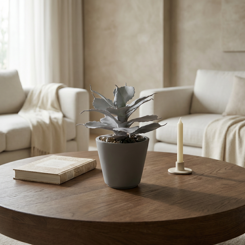 sia-deco-maya-succulente-artificielle-pot-rouge-23-cm image 2