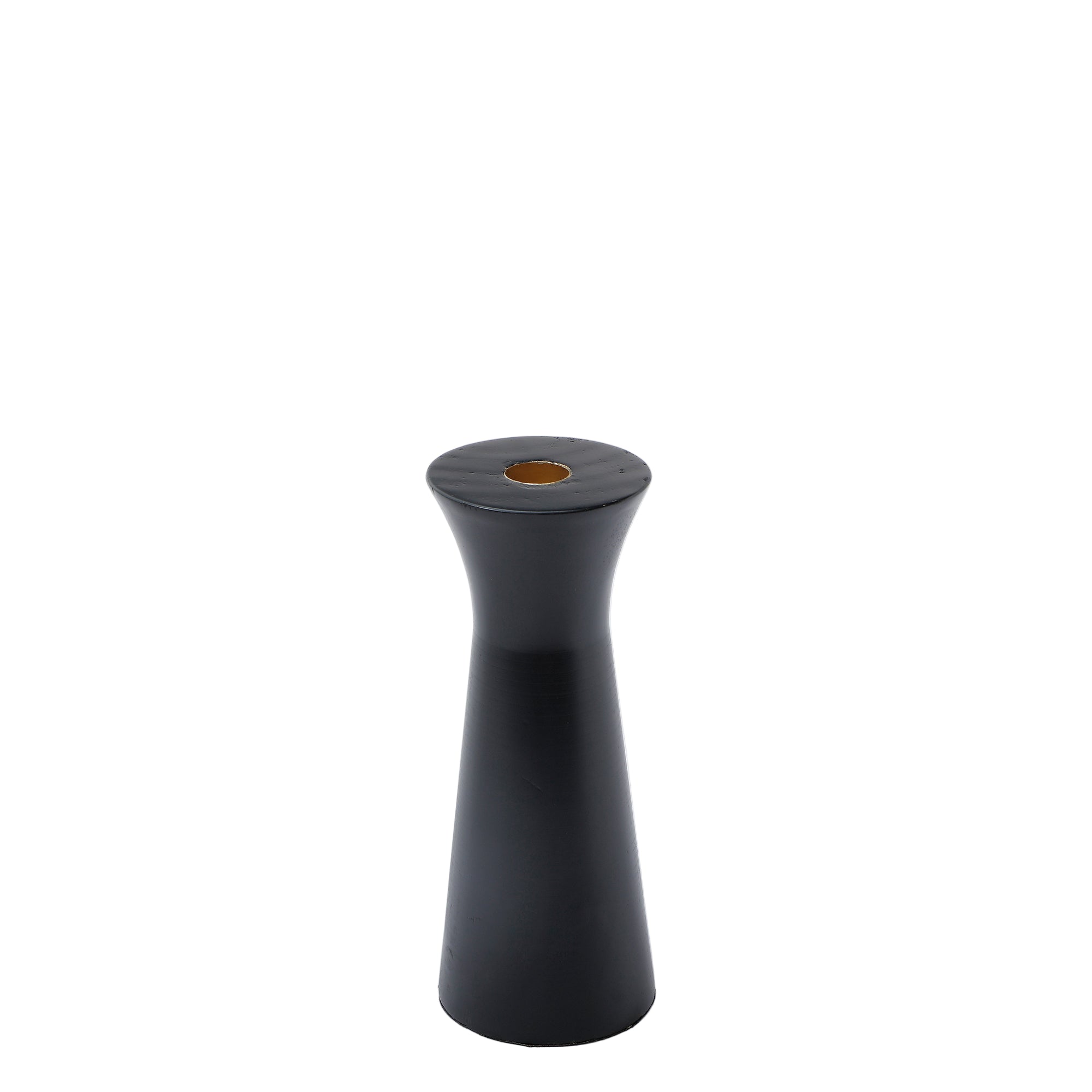 sia-deco-nora-elya-20-cm-bougeoir-bois-noir image 1