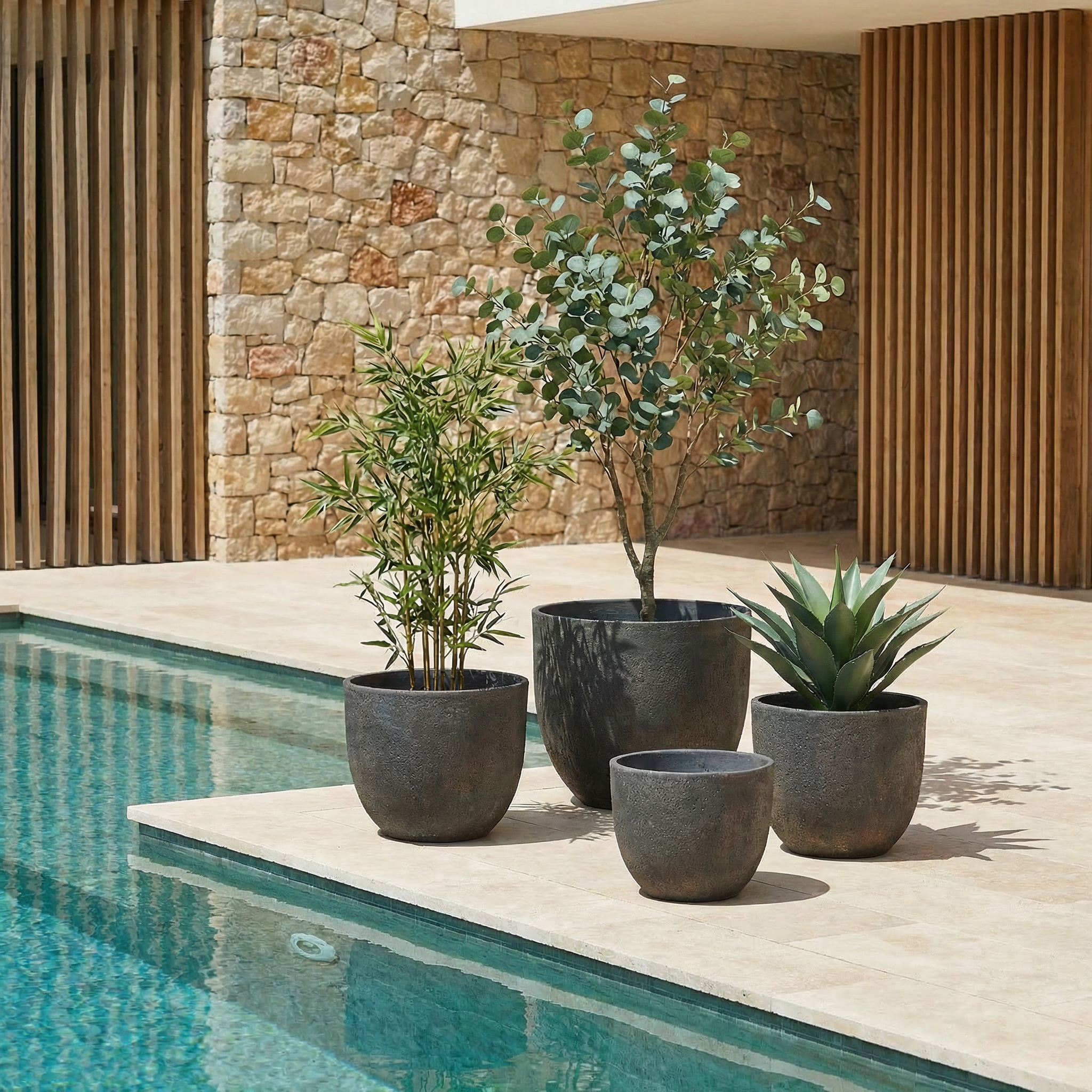 sia-deco-antica-terra-lot-4-cache-pots-marron-fonc image 2