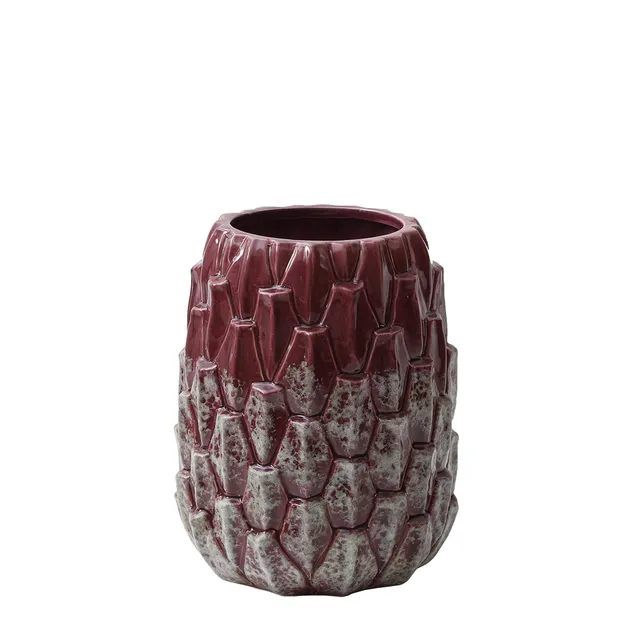 sia-antica-thistle-vase-c-ramique-violet-petit-format-25-5-cm image 1