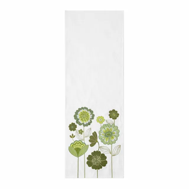 sia-deco-nola-chemin-de-table-vintage-blanc-140-cm image 1