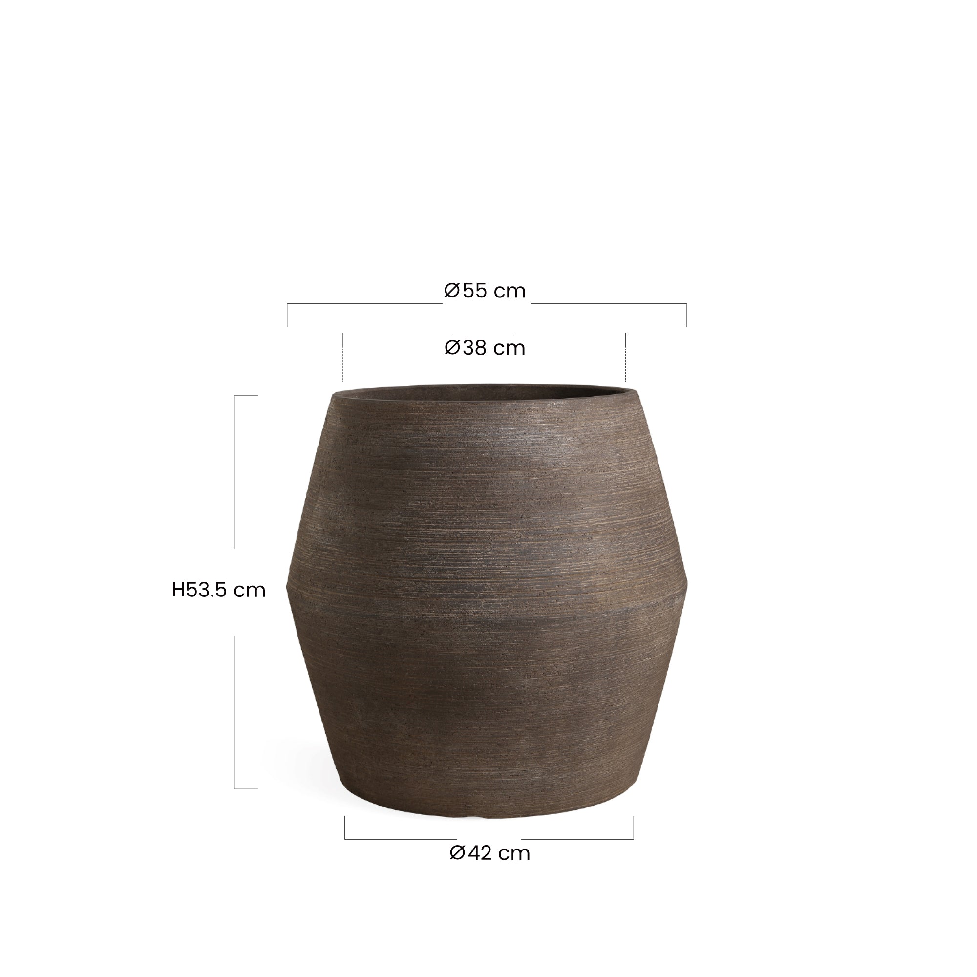 sia-antica-cache-pot-zen-bomb-54-cm-marron-fonc image 6