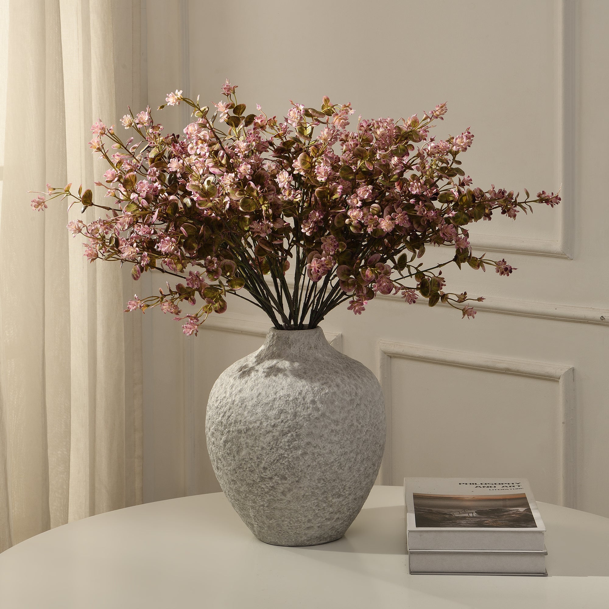 sia-noah-feuillage-artificiel-avec-fleurs-rose-66-cm image 2