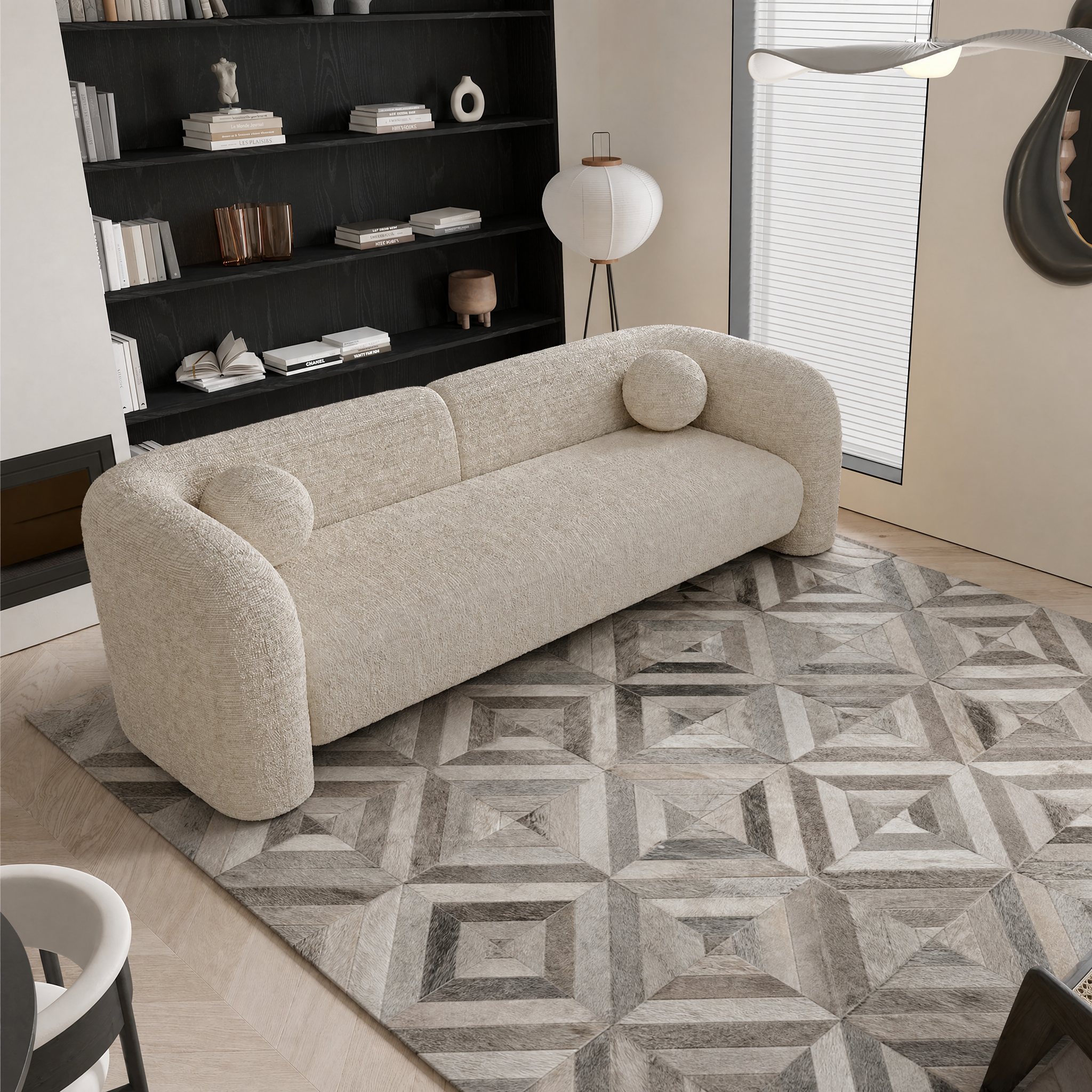 sia-nola-tapis-motif-parquet-230x160-cm-gris-cuir image 2
