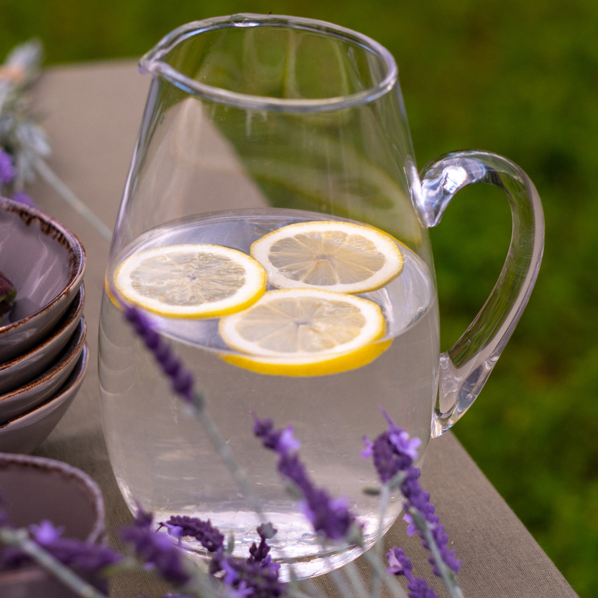 sia-deco-alba-carafe-verre-craquel-23cm-transparent image 2