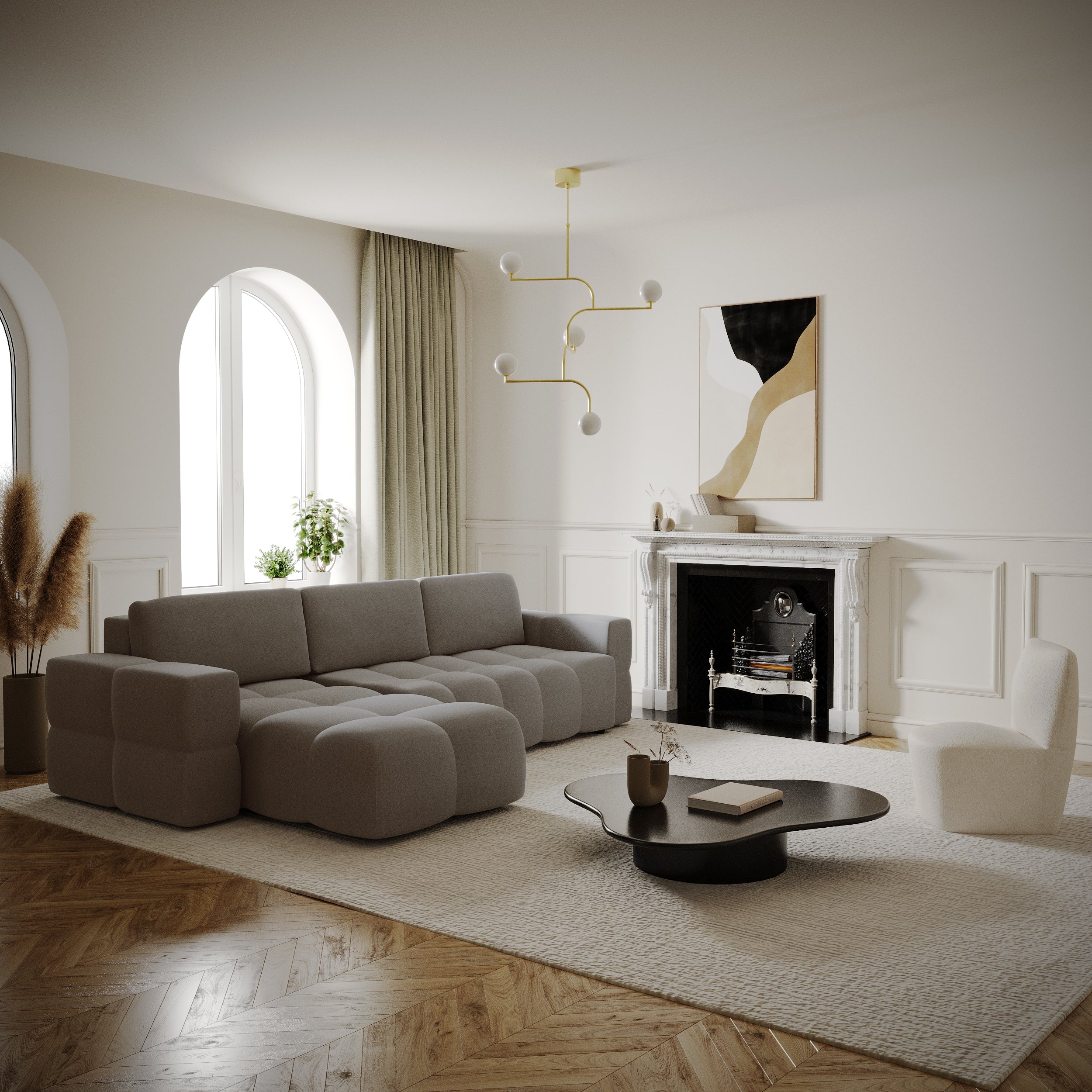 sia-gabriel-canap-convertible-angle-droit-taupe image 2