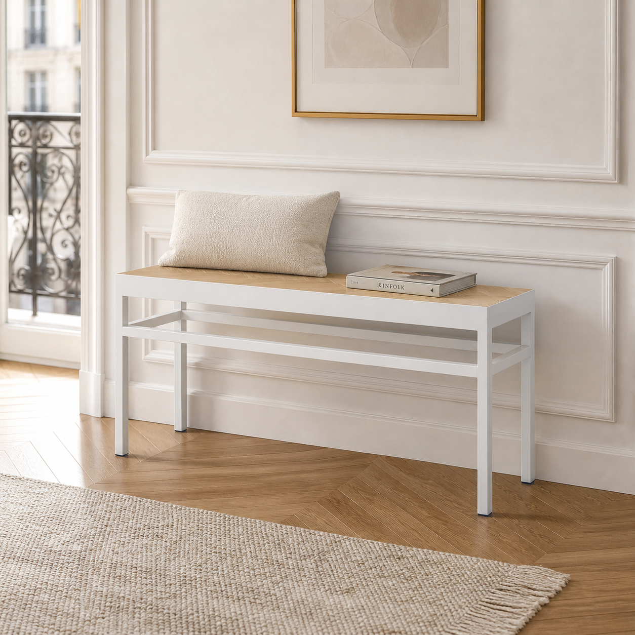 sia-deco-charlie-irene-banc-blanc-assise-bois-100-cm image 2