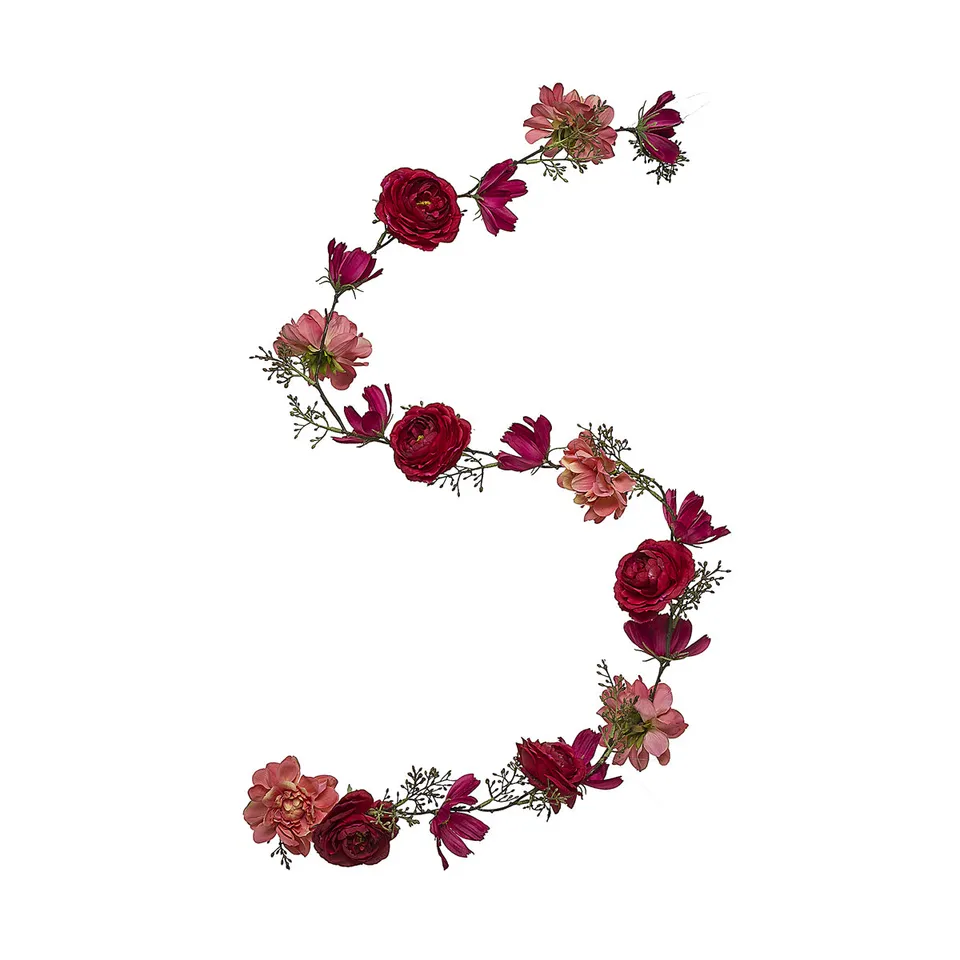 sia-noah-guirlande-dahlias-marguerites-rouge-127-cm image 1