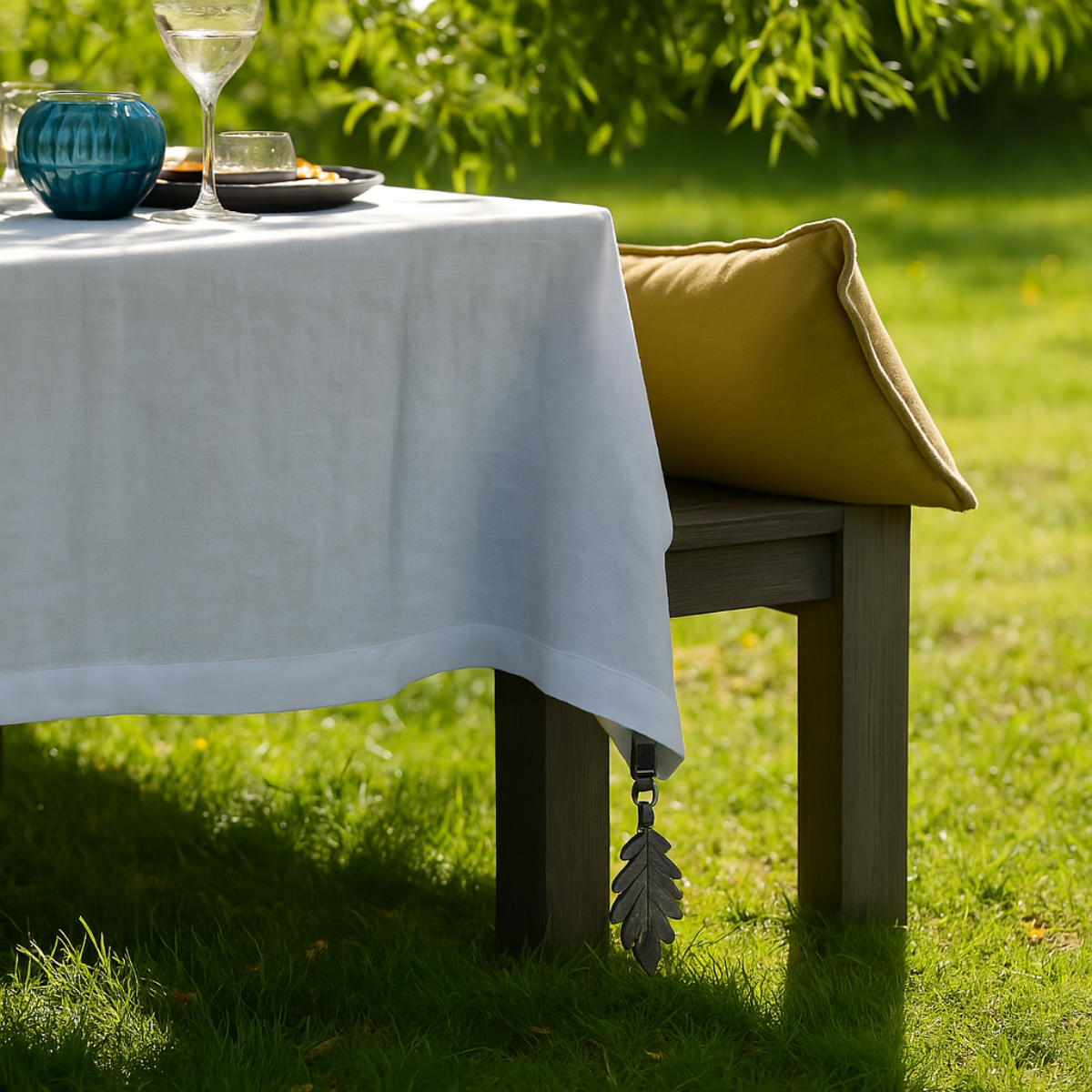 sia-alba-poids-de-nappe-feuille-de-ch-ne-gris-15-cm image 3