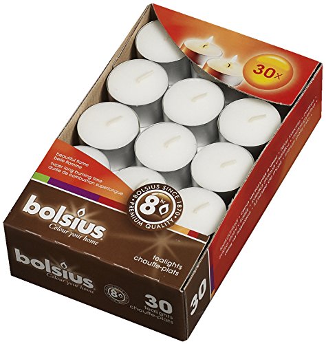 bolsius-bougies-chauffe-plats-blancs-lot-30-8h-paraffine image 7