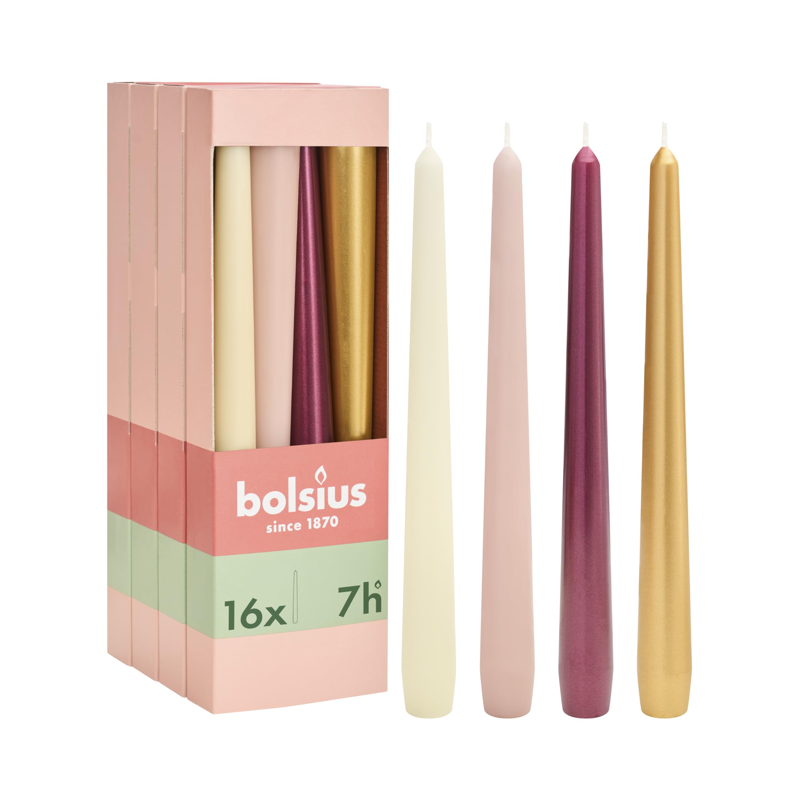 bolsius-bougies-de-d-ner-effil-es-lot-de-4-vert-24-5-cm-sans-parfum image 7