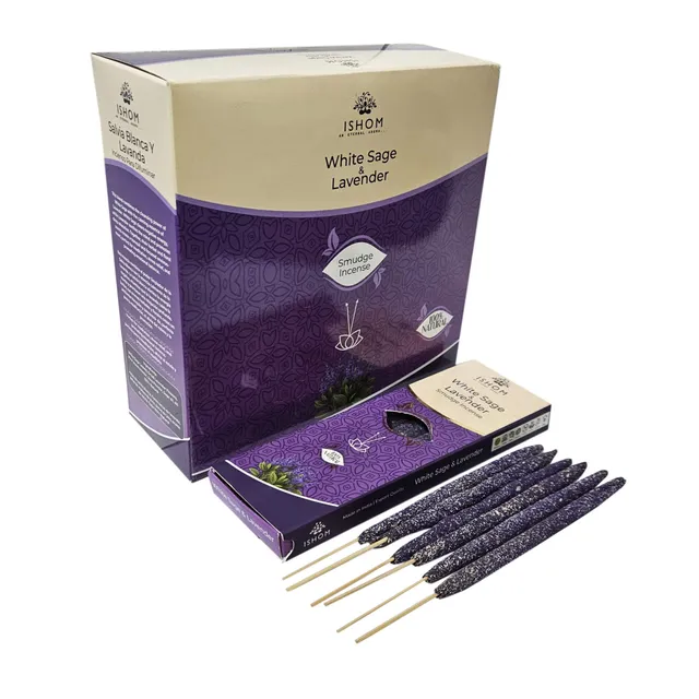 aromatika-ishom-smudge-b-tonnets-encens-sauge-blanche-lavande image 1