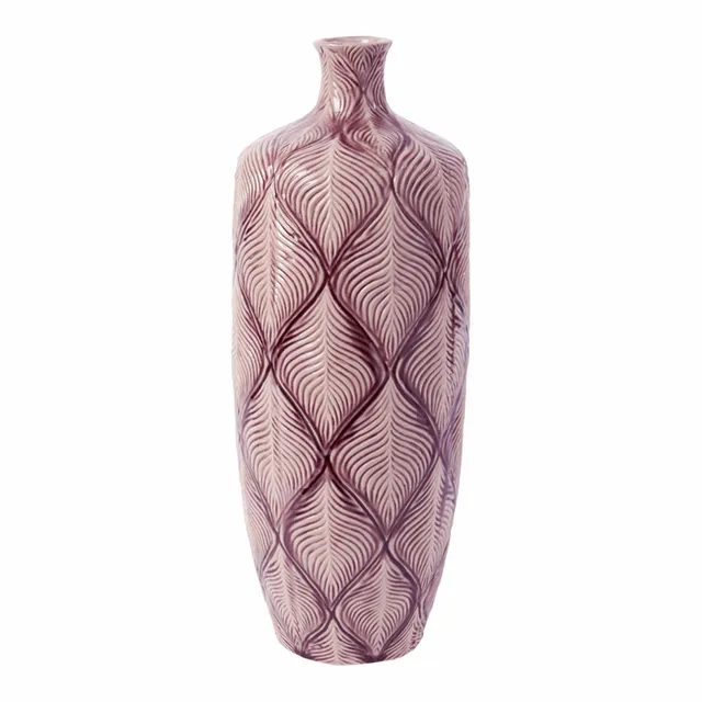 sia-deco-antica-boa-vase-c-ramique-violet-prune-51-cm image 1
