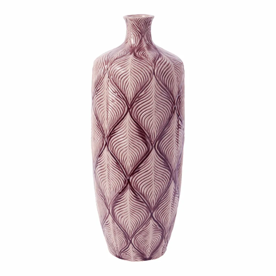 sia-deco-antica-boa-vase-c-ramique-violet-prune-51-cm image 1