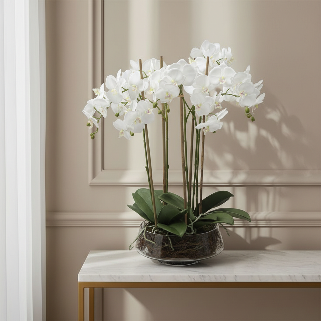sia-noah-lena-composition-orchid-e-artificielle-blanc-72cm image 2