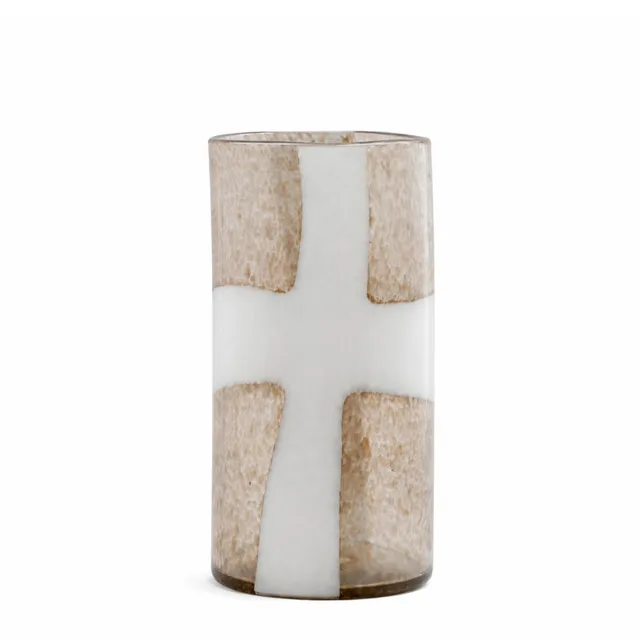 sia-deco-antica-vase-verre-souffl-mirage-39-cm-marron image 1